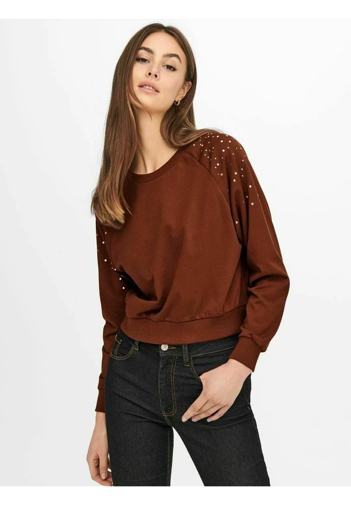 JDY Sweatshirt - Brown 6 JDY Sweatshirt - Brown – Image 4
