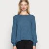 JDYLORA - Blouse - Captains Blue/black