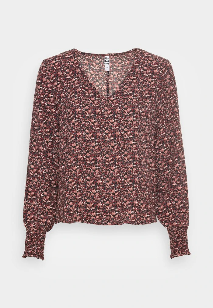 JDYPIPER V NECK - Blouse - Black/light Pink 6 JDYPIPER V NECK - Blouse - Black/light Pink – Image 4