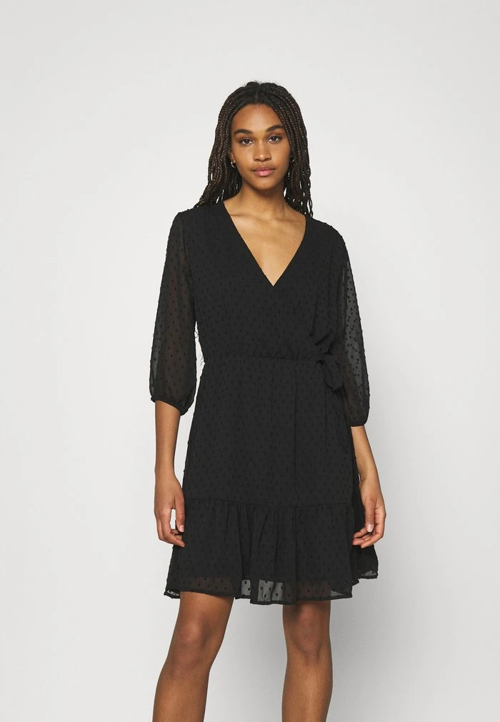 JDYEMILIA WRAP DRESS - Robe De Jour - Black 3 JDYEMILIA WRAP DRESS - Robe De Jour - Black