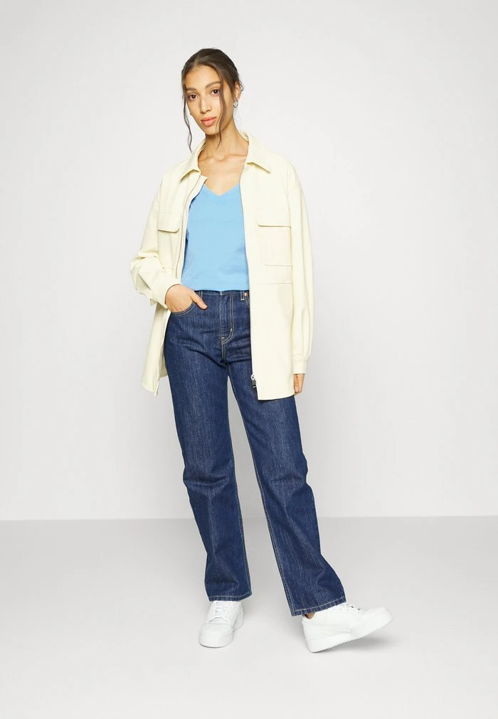 JDYFAROCK LIFE V NECK - T-shirt Basique - Della Robbia Blue 4 JDYFAROCK LIFE V NECK - T-shirt Basique - Della Robbia Blue – Image 2