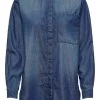 JDY OVERSIZE - Chemisier - Medium Blue Denim