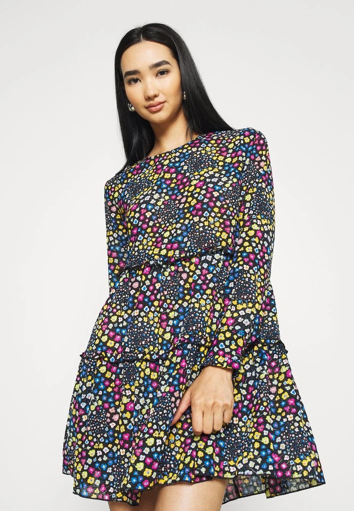 JDYLEA SHORT DRESS - Robe De Jour - Black/multicolor 6 JDYLEA SHORT DRESS - Robe De Jour - Black/multicolor – Image 4