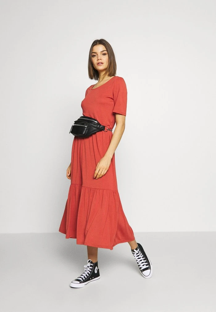 JDYDALILA FROSTY LONG DRESS - Robe En Jersey - Hot Sauce 4 JDYDALILA FROSTY LONG DRESS - Robe En Jersey - Hot Sauce – Image 2