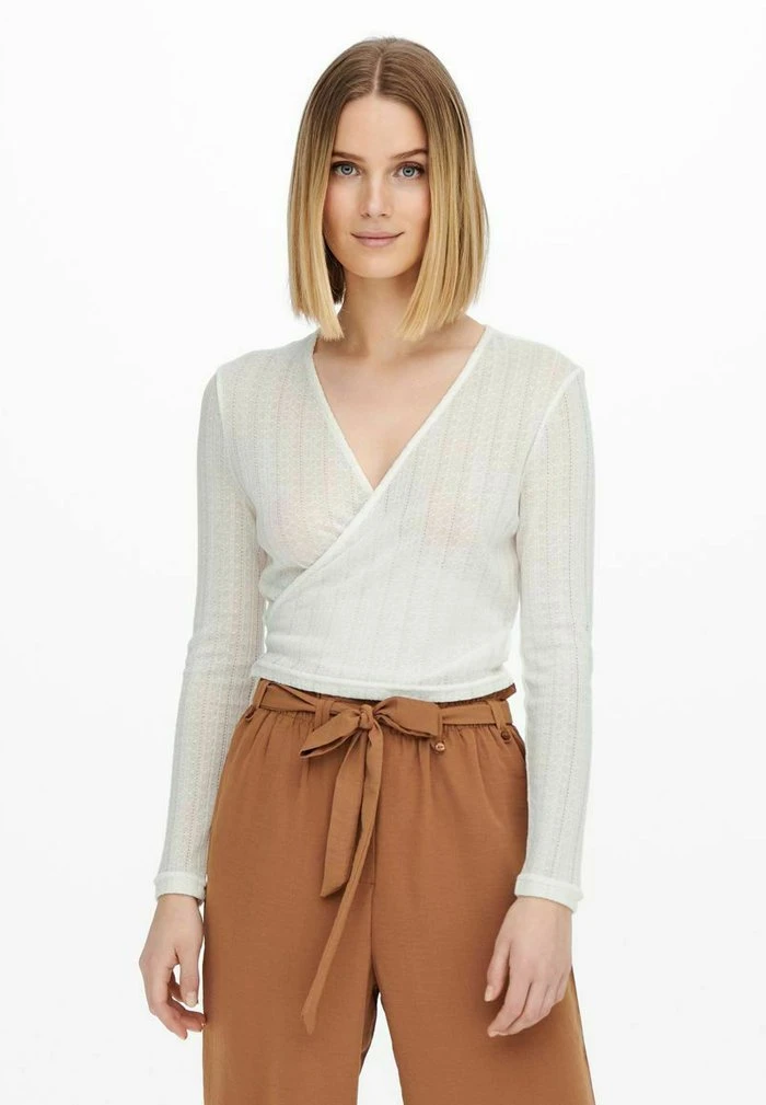 JDY WICKEL - T-shirt à Manches Longues - White 6 JDY WICKEL - T-shirt à Manches Longues - White – Image 4