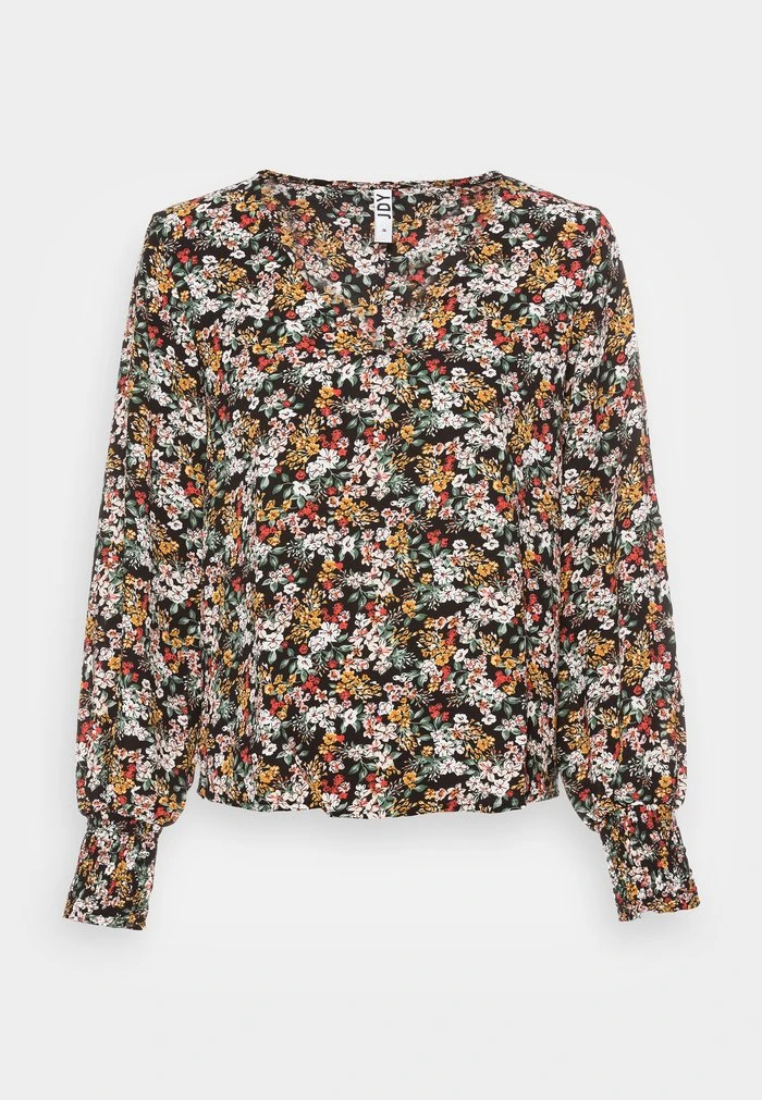 JDYPIPER V NECK - Blouse - Black/multi-coloured 6 JDYPIPER V NECK - Blouse - Black/multi-coloured – Image 4