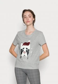 JDYCALLIE LIFE X MAS - T-shirt Imprimé - Light Grey Melange