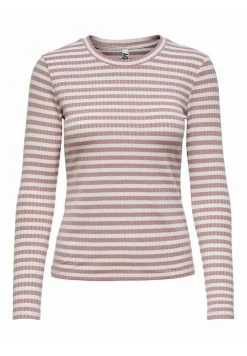JDY OBERTEIL GESTREIFTES - Pullover - Woodrose