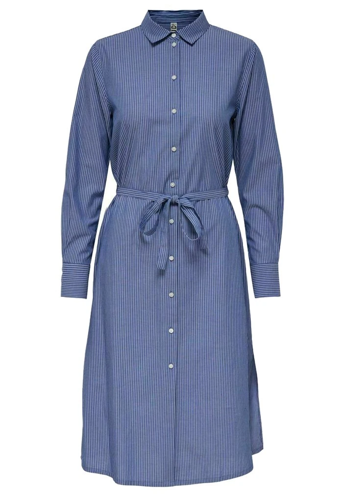 JDY Robe Chemise - Estate Blue 7 JDY Robe Chemise - Estate Blue – Image 5