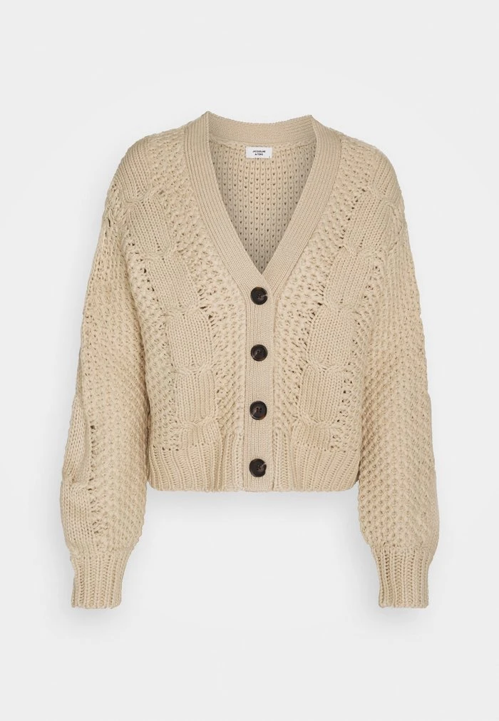 JDYJULIA CABLE CARDIGAN - Gilet - Cement 3 JDYJULIA CABLE CARDIGAN - Gilet - Cement