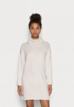 JDY ROLLNECK - Robe Pull - Oatmeal Melange