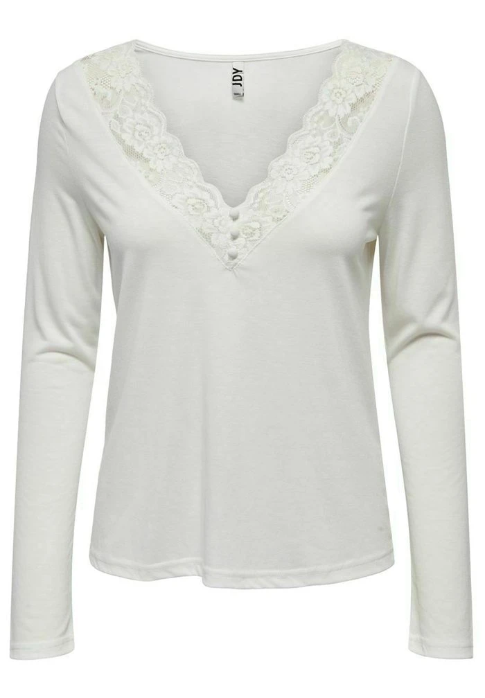 JDY T-shirt à Manches Longues - Cloud Dancer 8 JDY T-shirt à Manches Longues - Cloud Dancer – Image 6