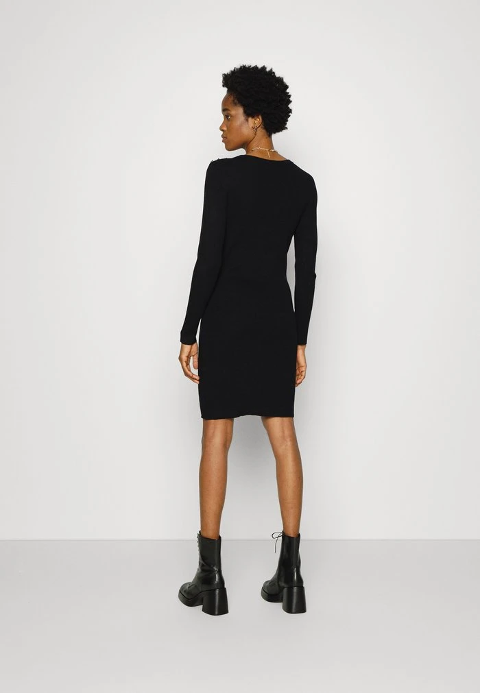 JDYPLUM ONECK BUTTON DRESS - Robe Pull - Black 5 JDYPLUM ONECK BUTTON DRESS - Robe Pull - Black – Image 3