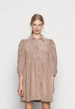 JDYULE SOFI PUFF SLEEVE BELT DRESS - Robe Chemise - Portobello