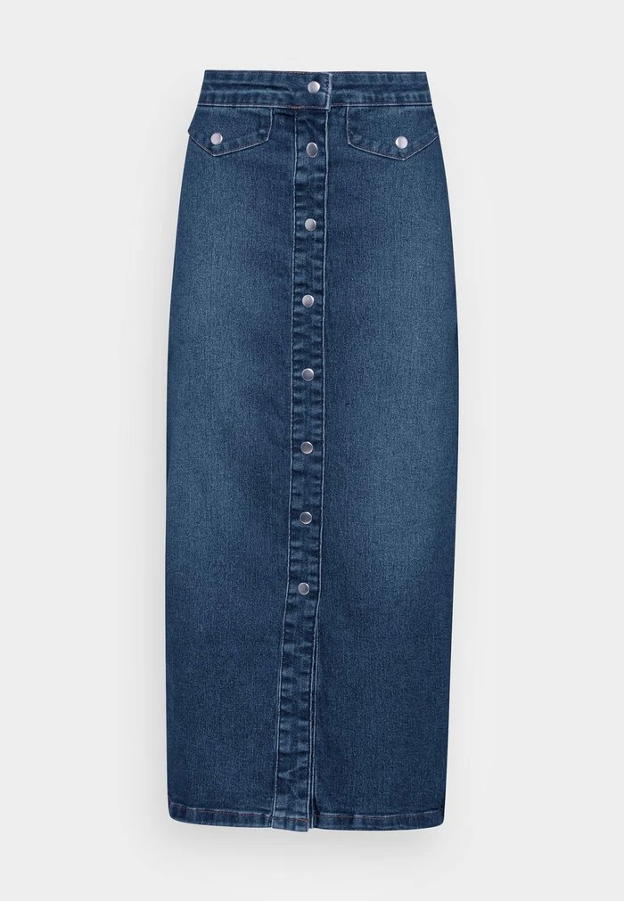 JDYNEWSANNA LIFE LONG SKIRT - Jupe En Jean - Dark Blue Denim 6 JDYNEWSANNA LIFE LONG SKIRT - Jupe En Jean - Dark Blue Denim – Image 4