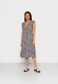 JDYSTARR LIFE FRILL MIDI DRESS - Robe De Jour - Black