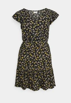 JDYGITTE SVAN CAPSLEEVE DRESS - Robe De Jour - Black /yellow 10 JDYGITTE SVAN CAPSLEEVE DRESS - Robe De Jour - Black /yellow -Promos JDY Boutique 5922df78c3444a6d9667a41f87ceee22