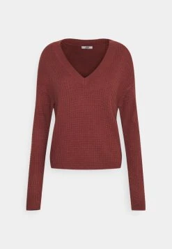 JDYALICE V NECK - Pullover - Apple Butter