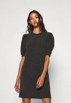 JDYAMAZA DRESS ABOVE KNEE - Robe Pull - Dark Grey Melange