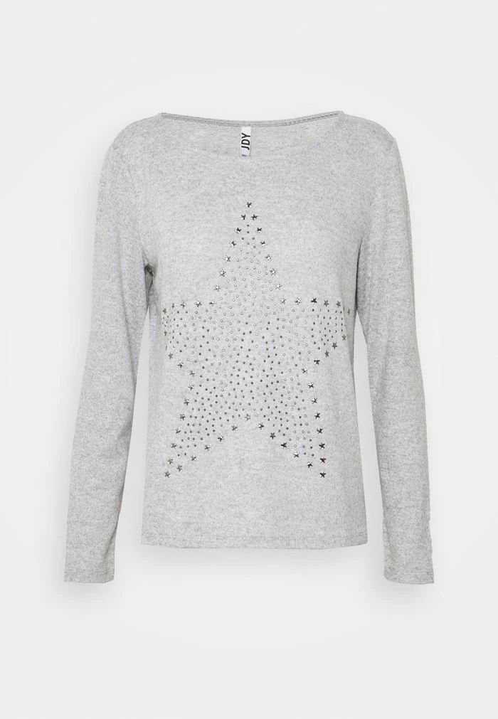 JDY SARA TONSY - T-shirt à Manches Longues - Light Grey Melange 6 JDY SARA TONSY - T-shirt à Manches Longues - Light Grey Melange – Image 4