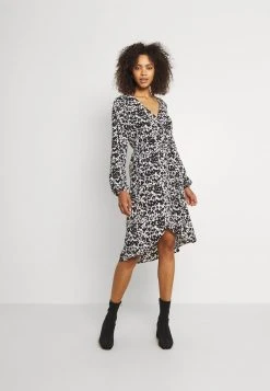JDYROXANNE WRAP DRESS - Robe De Jour - White/black