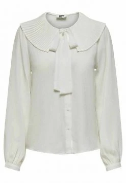 JDY PLISSEEKRAGEN - Blouse - Cloud Dancer