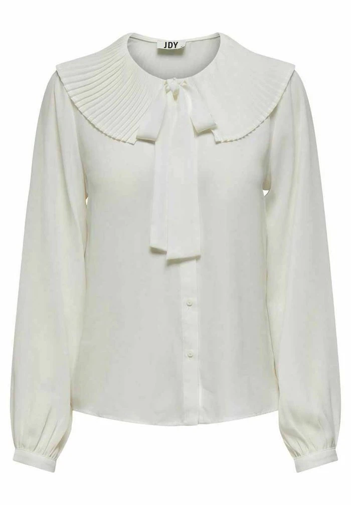 JDY PLISSEEKRAGEN - Blouse - Cloud Dancer 3 JDY PLISSEEKRAGEN - Blouse - Cloud Dancer