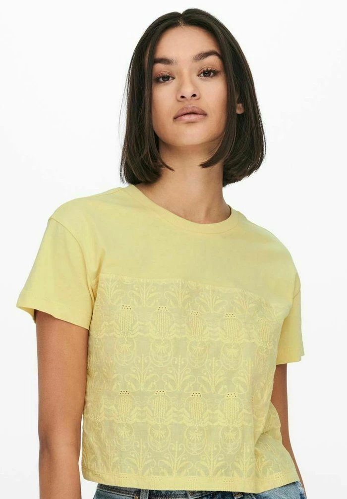 JDY T-shirt Basique - Straw 6 JDY T-shirt Basique - Straw – Image 4