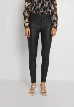 JDYNEWTHUNDER FLY BUTTON - Pantalon Classique - Black