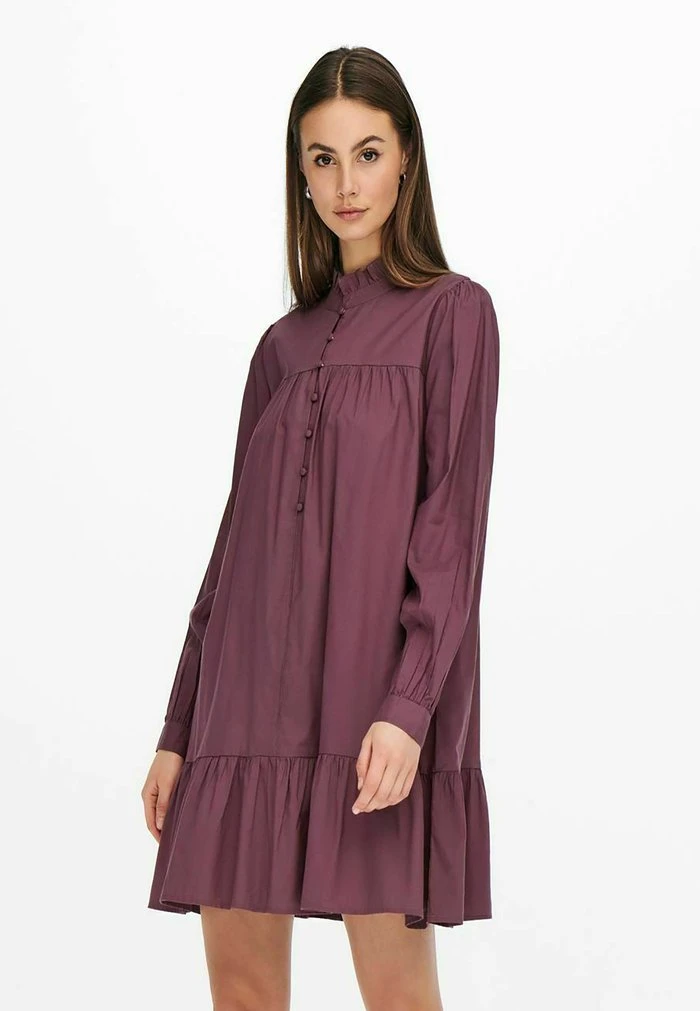 JDY Robe Chemise - Rose Brown 6 JDY Robe Chemise - Rose Brown – Image 4