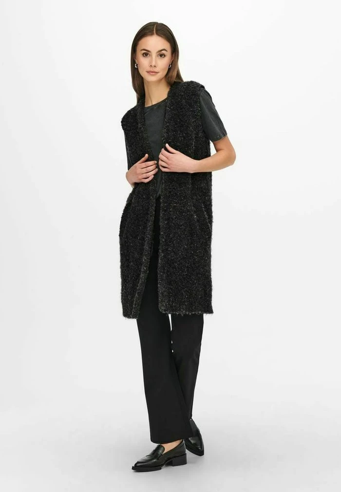 JDY Veste Sans Manches - Dark Grey Melange 4 JDY Veste Sans Manches - Dark Grey Melange – Image 2