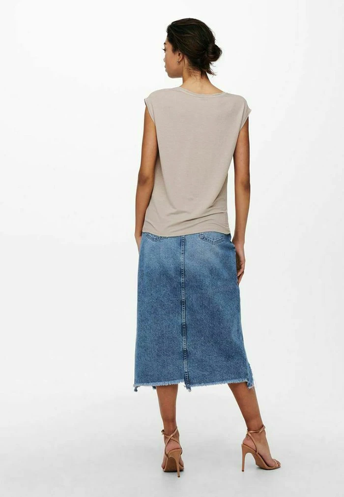 JDY LUREX - T-shirt Basique - Chateau Gray 5 JDY LUREX - T-shirt Basique - Chateau Gray – Image 3