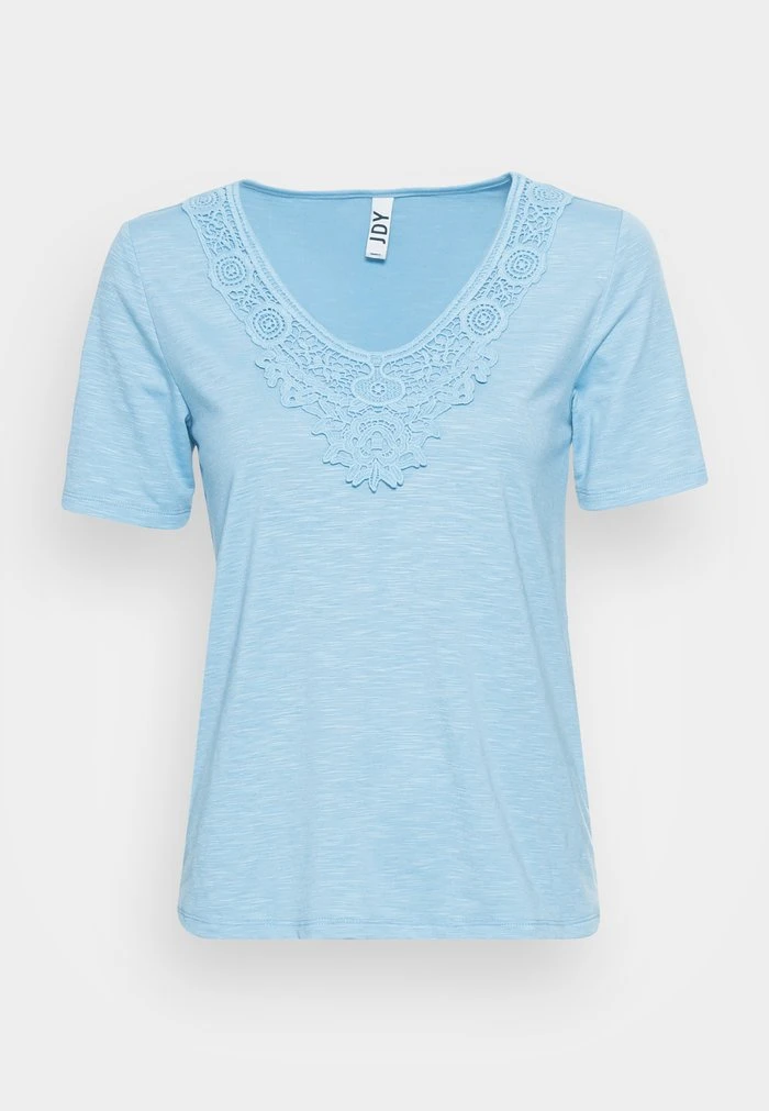 JDYDODO LACE - T-shirt Basique - Dusk Blue 6 JDYDODO LACE - T-shirt Basique - Dusk Blue – Image 4
