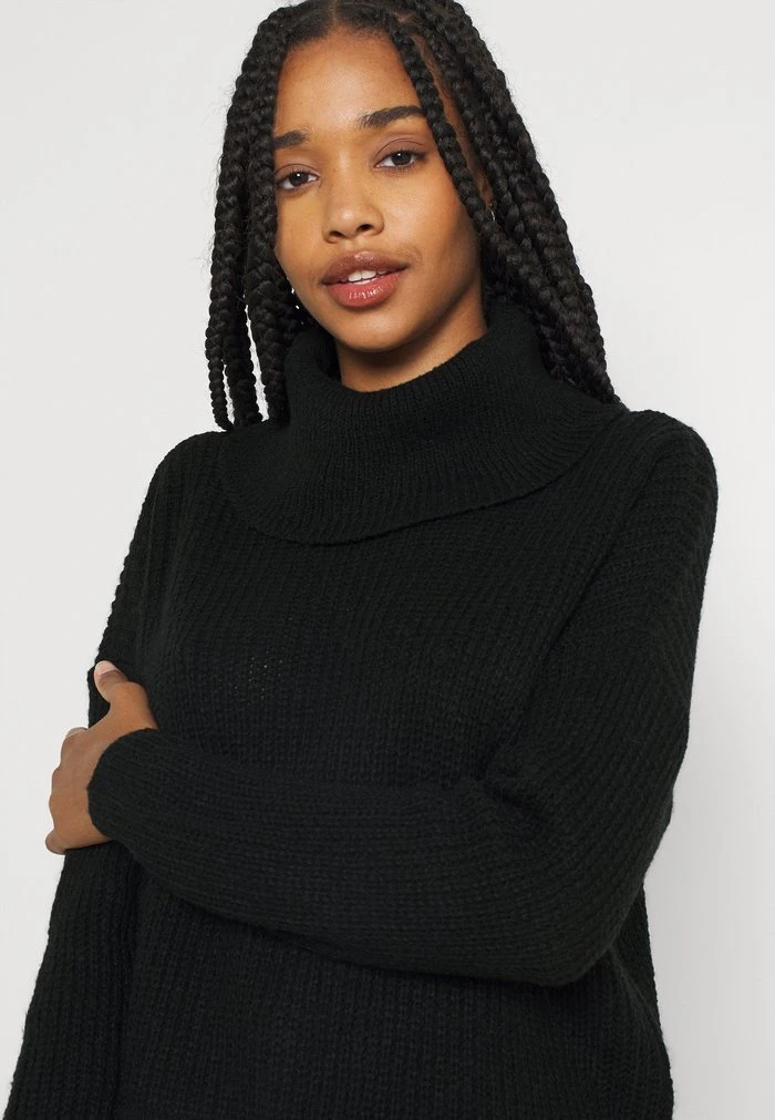 JDYMEGAN COWL NECK STRING - Pullover - Black 6 JDYMEGAN COWL NECK STRING - Pullover - Black – Image 4