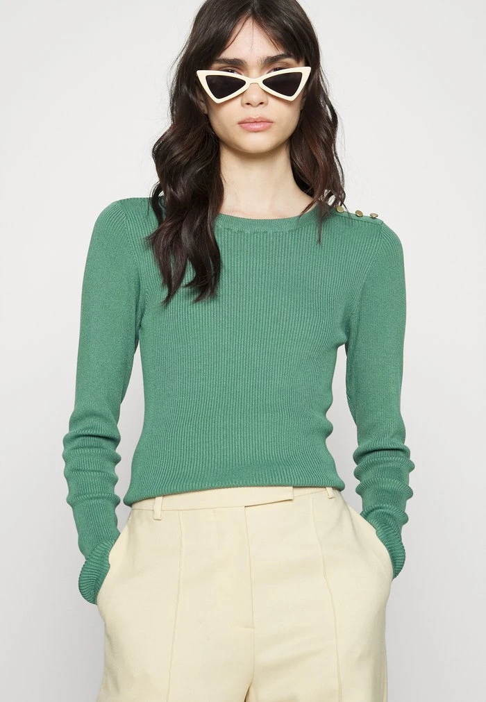 JDYPLUM O NECK BUTTON - Pullover - Sagebrush Green 6 JDYPLUM O NECK BUTTON - Pullover - Sagebrush Green – Image 4