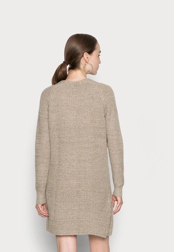 JDYWENDY V NECK DRESS - Robe Pull - Taupe 5 JDYWENDY V NECK DRESS - Robe Pull - Taupe – Image 3