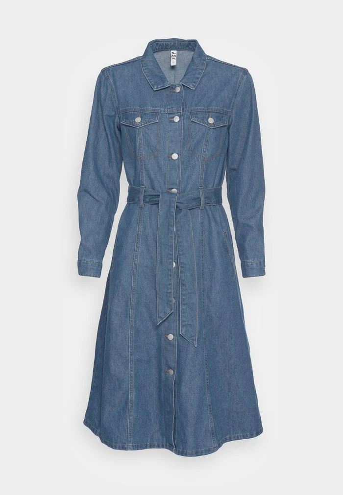 JDYSANSA LIFE LONG ASHAPE - Robe En Jean - Medium Blue Denim 6 JDYSANSA LIFE LONG ASHAPE - Robe En Jean - Medium Blue Denim – Image 4