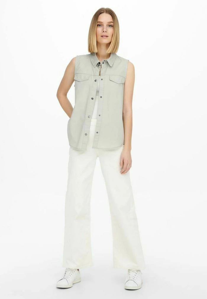 JDY Veste Sans Manches - Mineral Gray 4 JDY Veste Sans Manches - Mineral Gray – Image 2