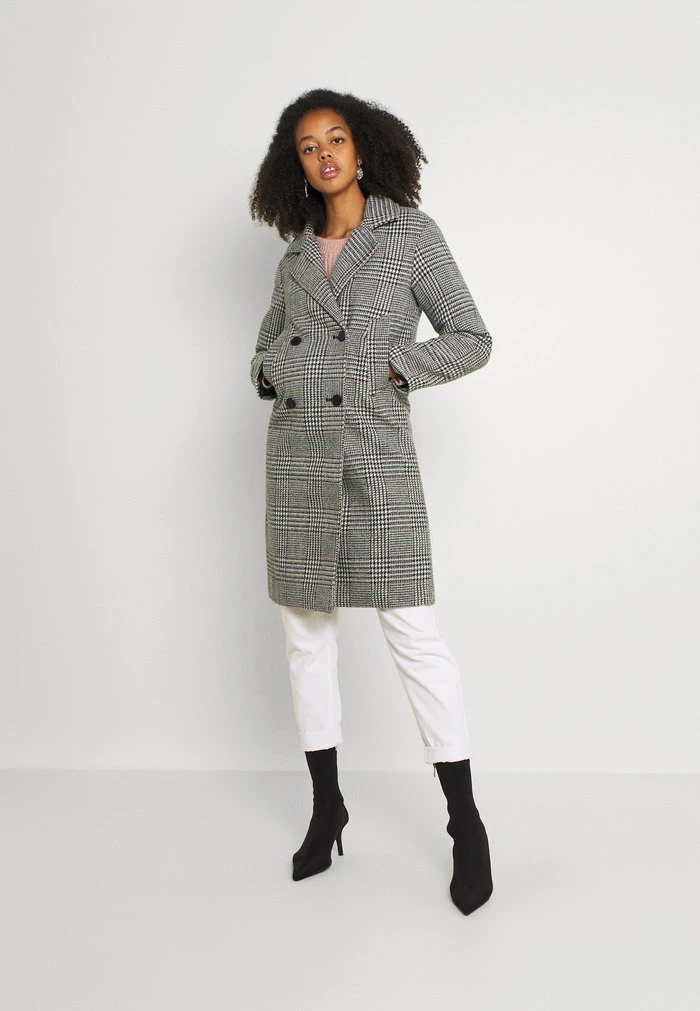 JDYDAHLIA CHECK JACKET - Manteau Classique - Black/nostalgia Rose 3 JDYDAHLIA CHECK JACKET - Manteau Classique - Black/nostalgia Rose