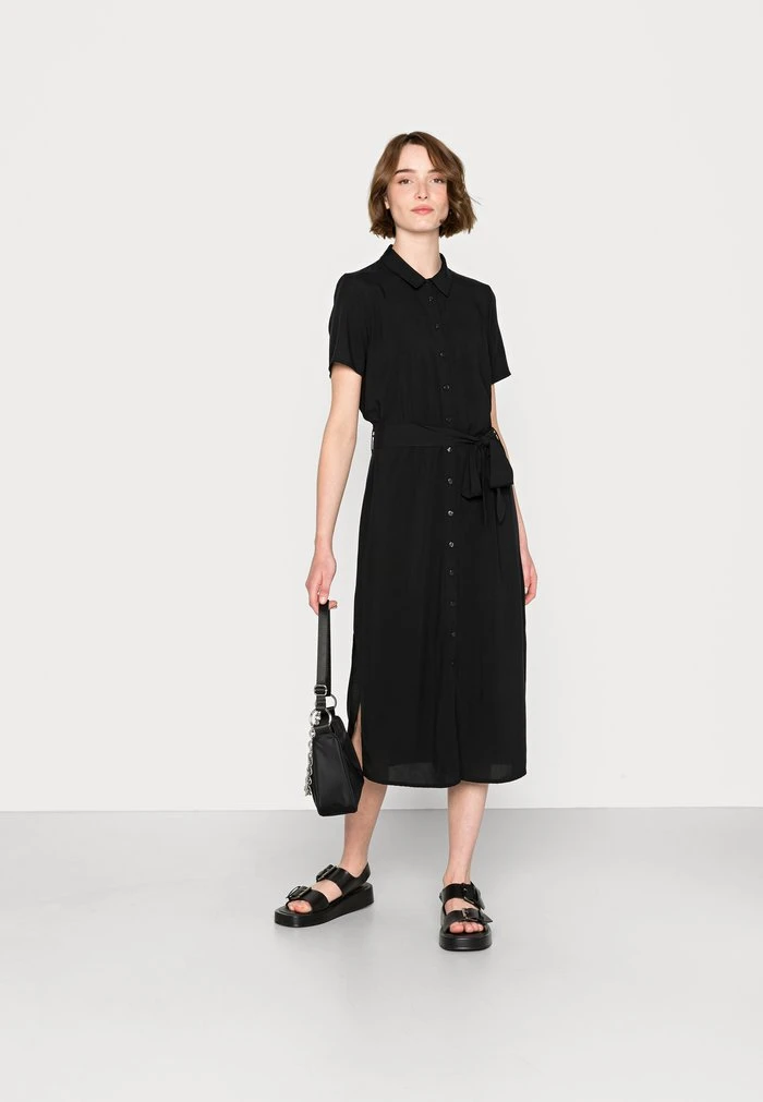 JDYELLY ABOVE CALF DRESS - Robe Chemise - Black 4 JDYELLY ABOVE CALF DRESS - Robe Chemise - Black – Image 2