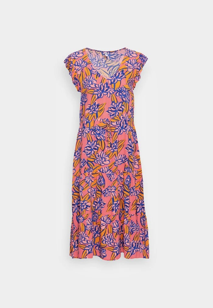 JDYSTARR LIFE FRILL MIDI DRESS - Robe De Jour - Peach Blossom Cadium Yellow 6 JDYSTARR LIFE FRILL MIDI DRESS - Robe De Jour - Peach Blossom Cadium Yellow – Image 4