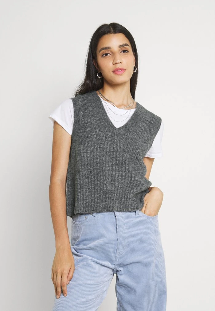 JDY Pullover - Dark Grey Melange 3 JDY Pullover - Dark Grey Melange