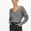 JDY ELANORA - Pullover - Dark Grey Melange