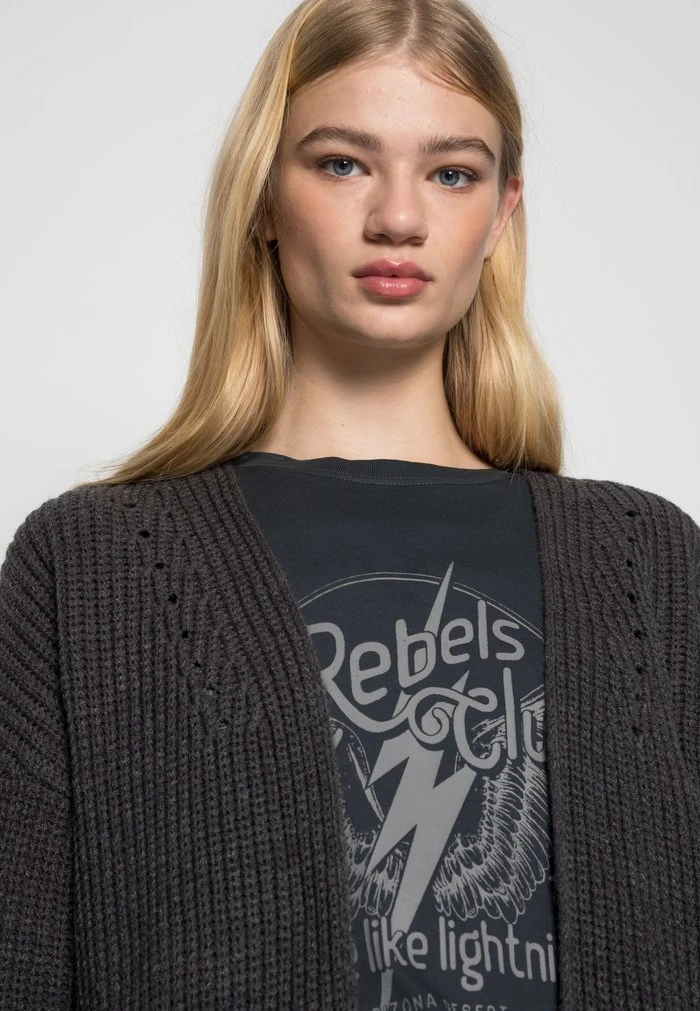 JDY JUSTY MAISIE LONG CARDIGAN - Gilet - Dark Grey Melange 7 JDY JUSTY MAISIE LONG CARDIGAN - Gilet - Dark Grey Melange – Image 5