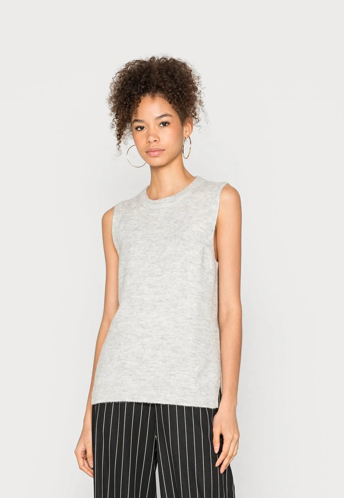 JDYELANOR VEST - Pullover - Light Grey Melange 3 JDYELANOR VEST - Pullover - Light Grey Melange