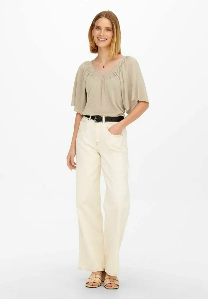 JDY KURZÄRMELIGER - T-shirt Basique - Chateau Gray 4 JDY KURZÄRMELIGER - T-shirt Basique - Chateau Gray – Image 2