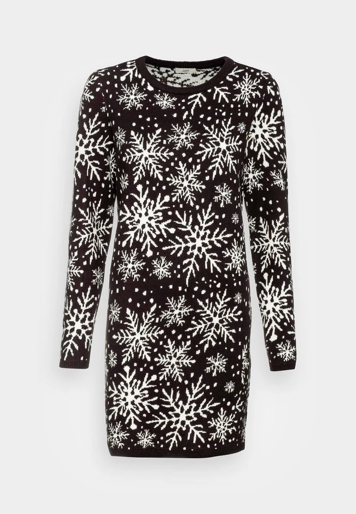 JDYMIKA JACQUARD DRESS - Robe Pull - Black 6 JDYMIKA JACQUARD DRESS - Robe Pull - Black – Image 4