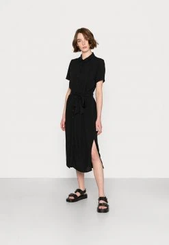 JDYELLY ABOVE CALF DRESS - Robe Chemise - Black