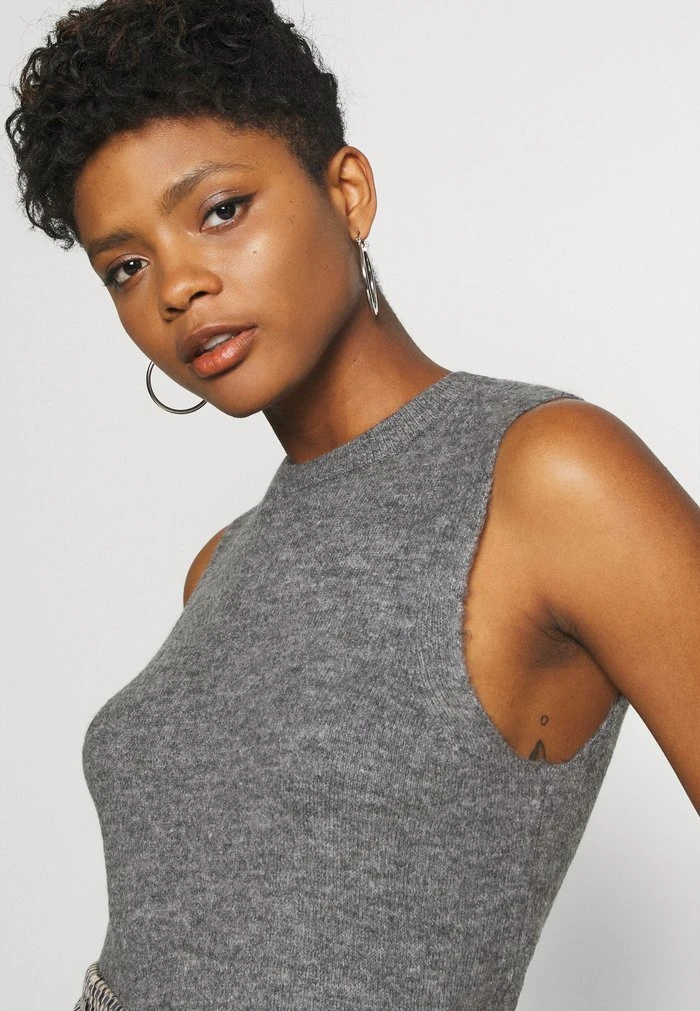 JDYELANOR VEST - Pullover - Dark Grey Melange 6 JDYELANOR VEST - Pullover - Dark Grey Melange – Image 4