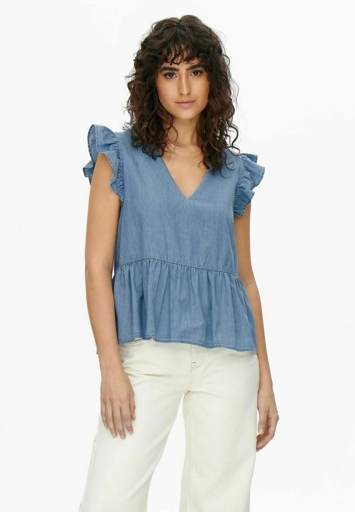 JDY RÜSCHEN - Blouse - Light Blue Denim 3 JDY RÜSCHEN - Blouse - Light Blue Denim
